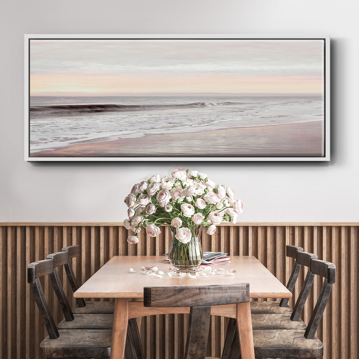 Dawn on the Horizon I - Floater Framed Canvas Print