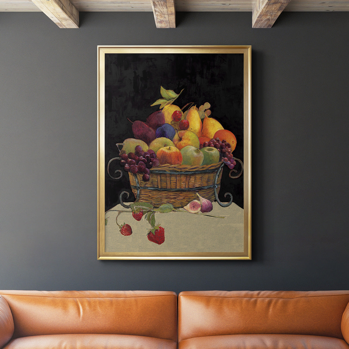 Fruit Basket I Revisit - Modern Framed Canvas Print