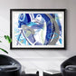 Blue Flow - Modern Framed Art Print