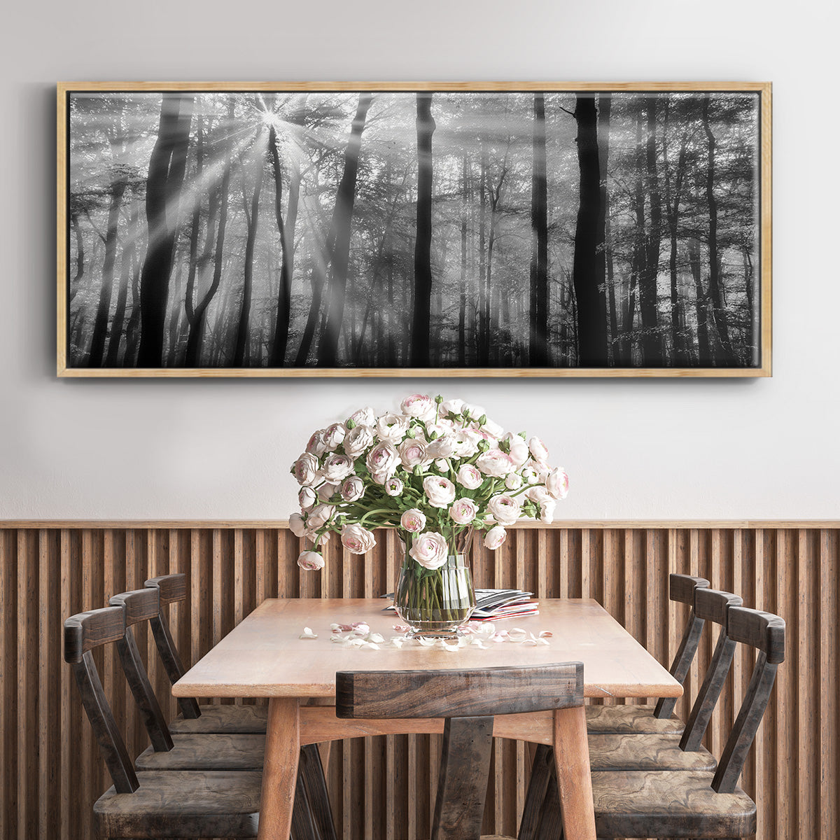 Breaking Through - Floater Framed Canvas Print