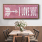 I Love You - Floater Framed Canvas Print