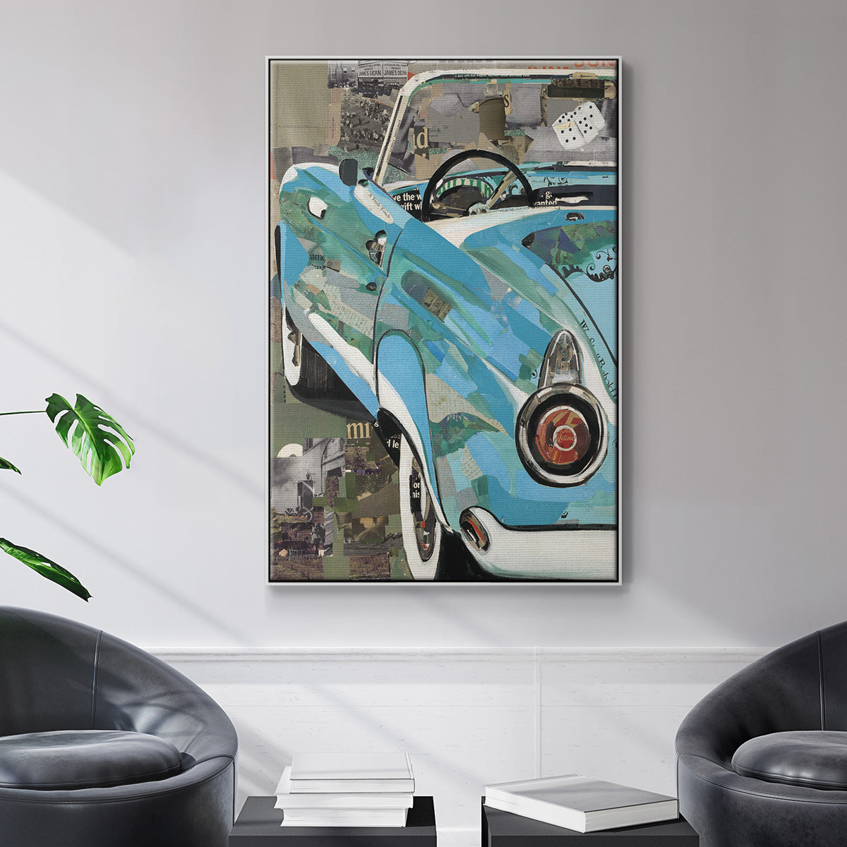 Thunderbird - Framed Premium Gallery Wrapped Canvas L Frame - Ready to Hang