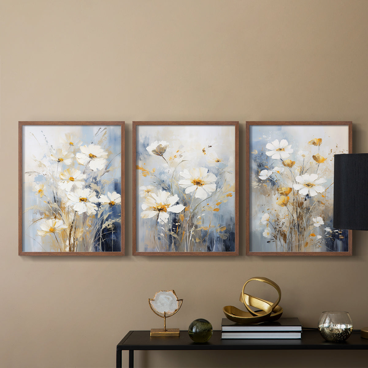 Floral Study Series XCV - Restickable Framed Art Set