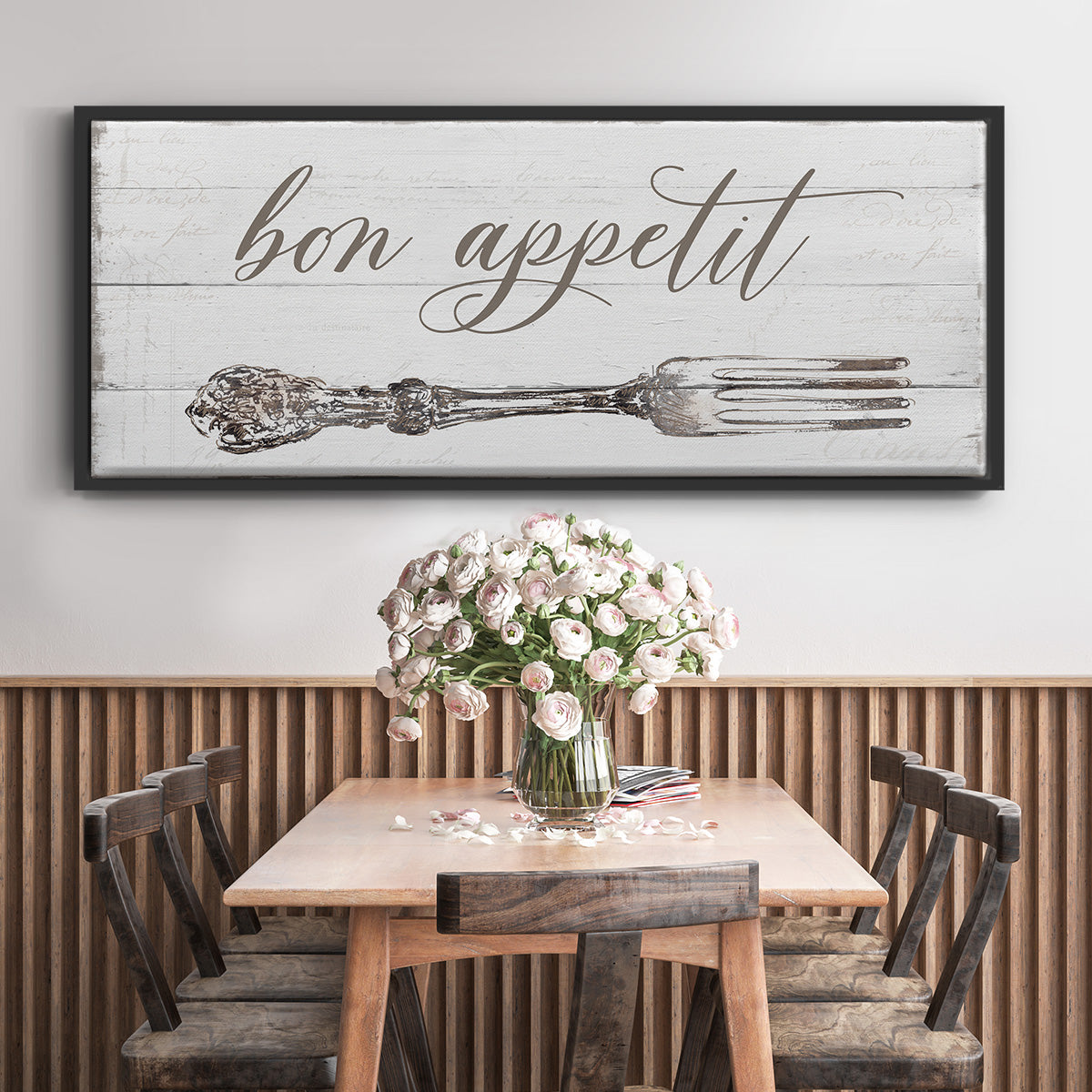 Bon Appetit - Floater Framed Canvas Print