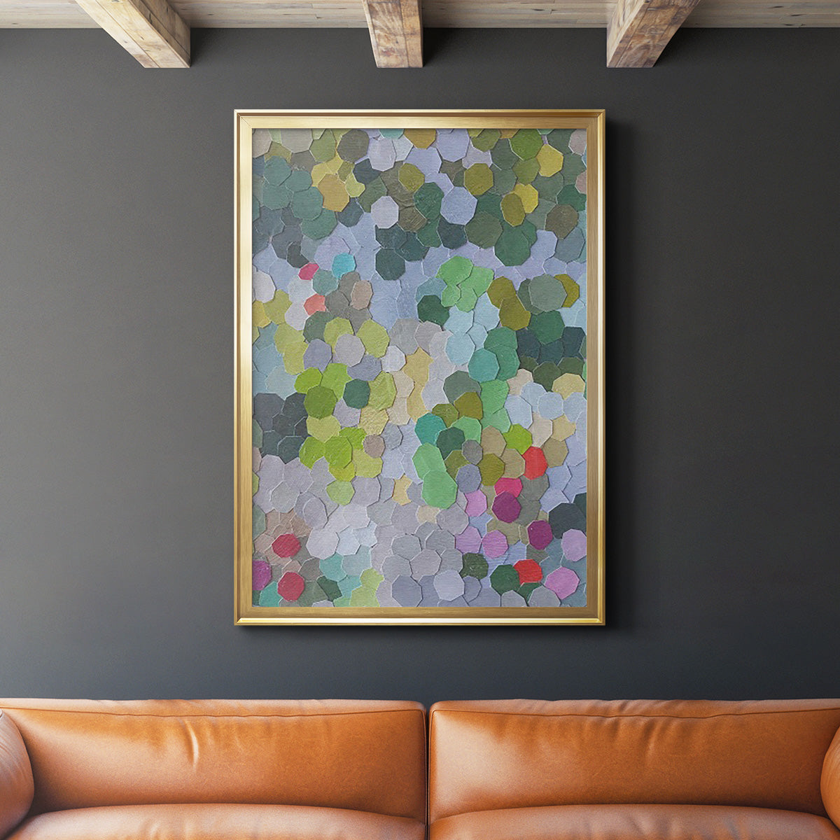 Huntington Gardens - Modern Framed Canvas Print