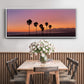 Sunset of Santa Monica - Floater Framed Canvas Print