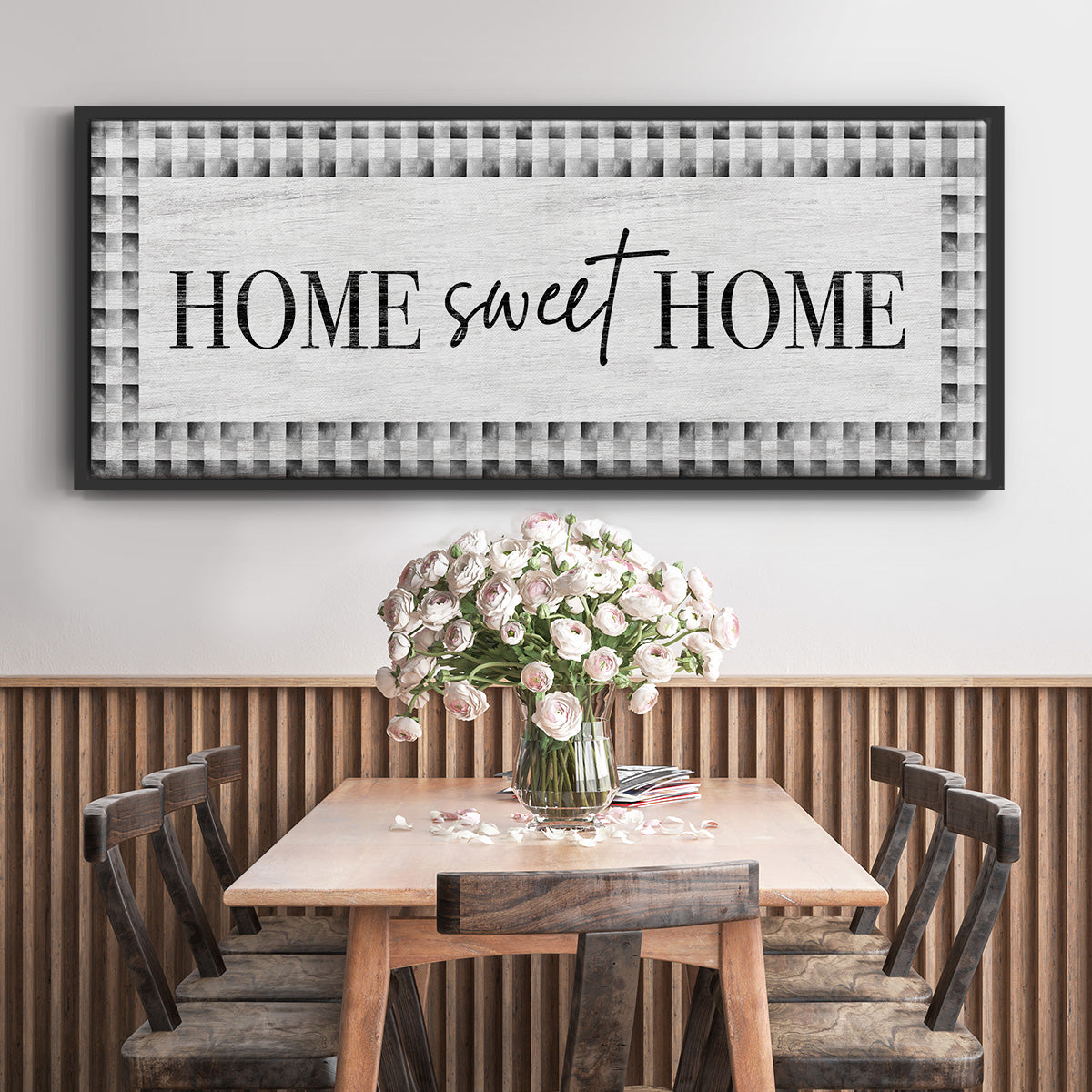 Home Sweet Home - Floater Framed Canvas Print
