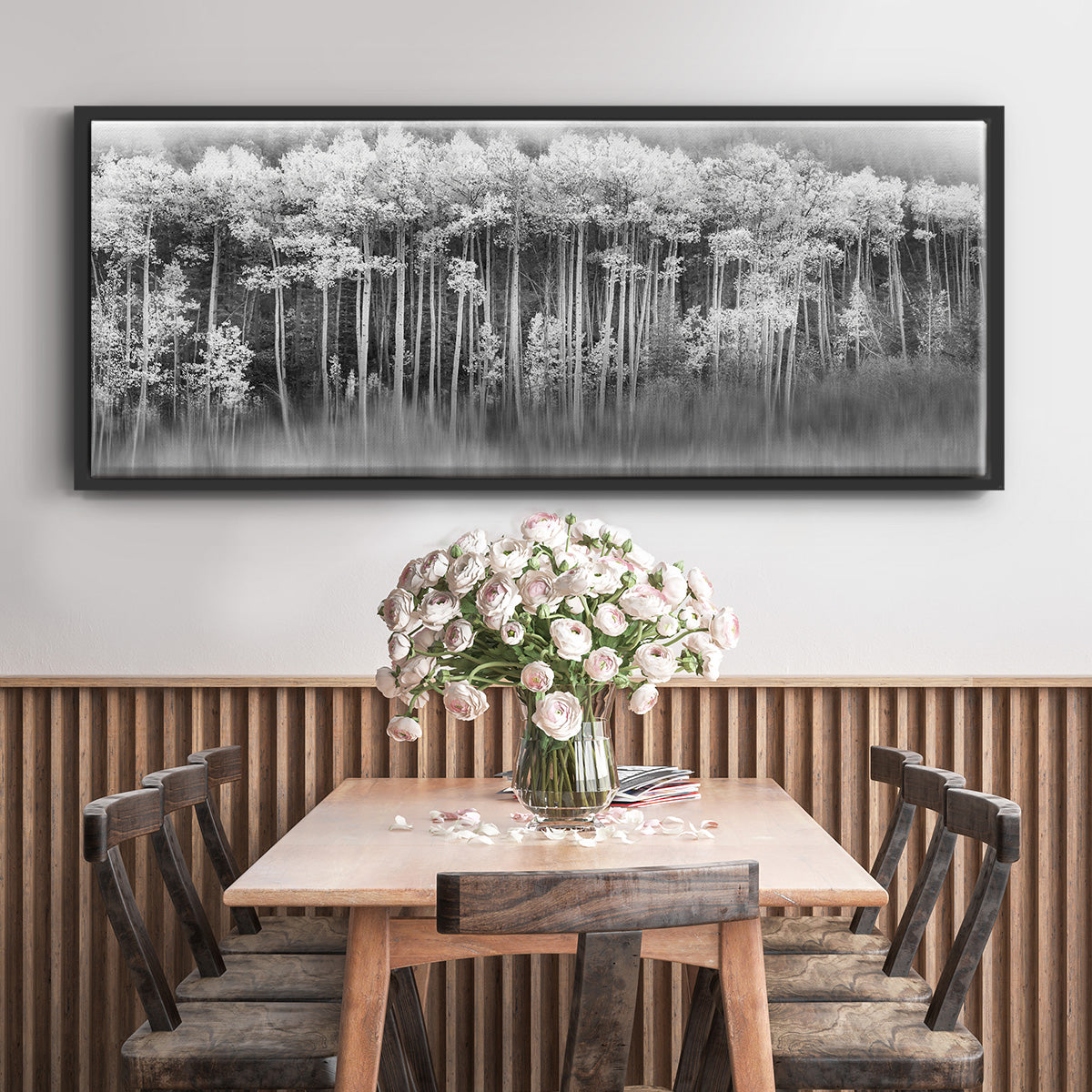 Dreamy Aspen - Floater Framed Canvas Print