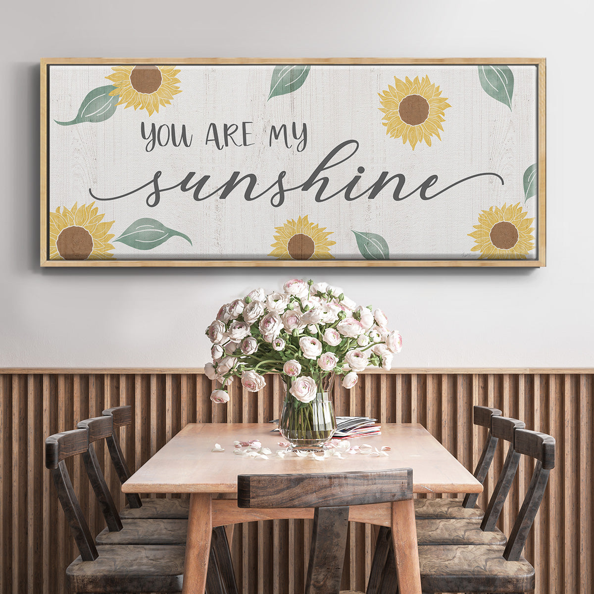 You Are My Sunshine - Floater Framed Canvas Print