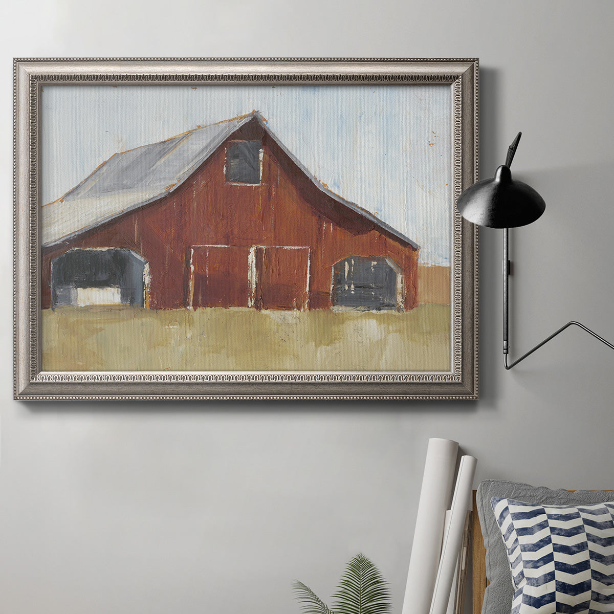 Rustic Red Barn I Premium Framed Canvas- Ready to Hang