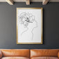 Fashion Floral Sketch I - Modern Framed Canvas Print