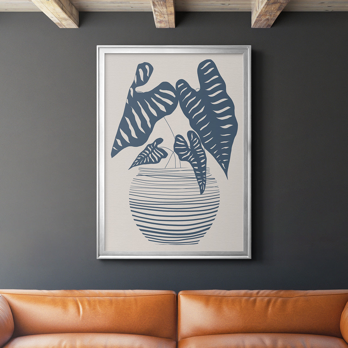 Wired in Monochrome I - Modern Framed Canvas Print