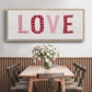 Patterned Love - Floater Framed Canvas Print