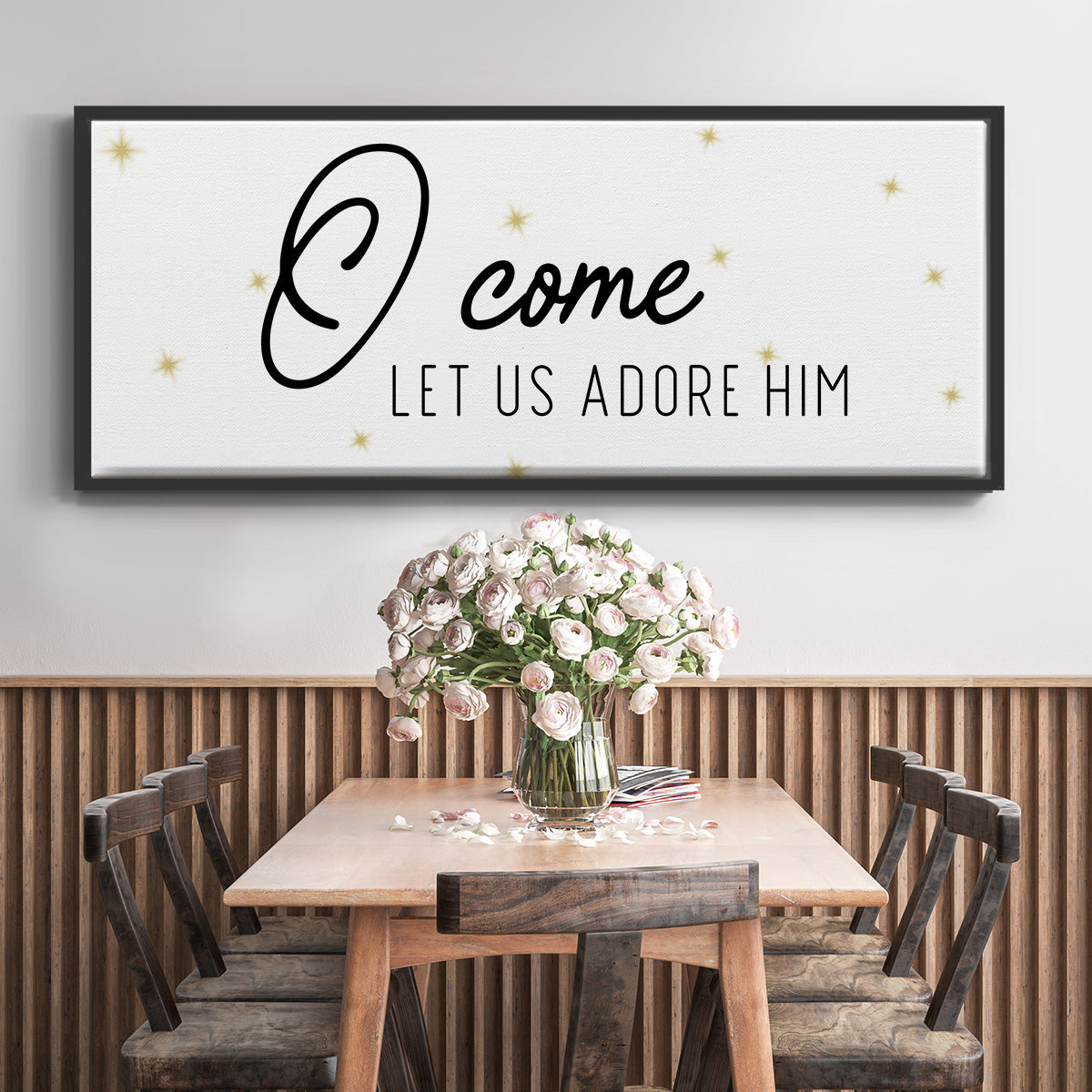 O Come - Floater Framed Canvas Print