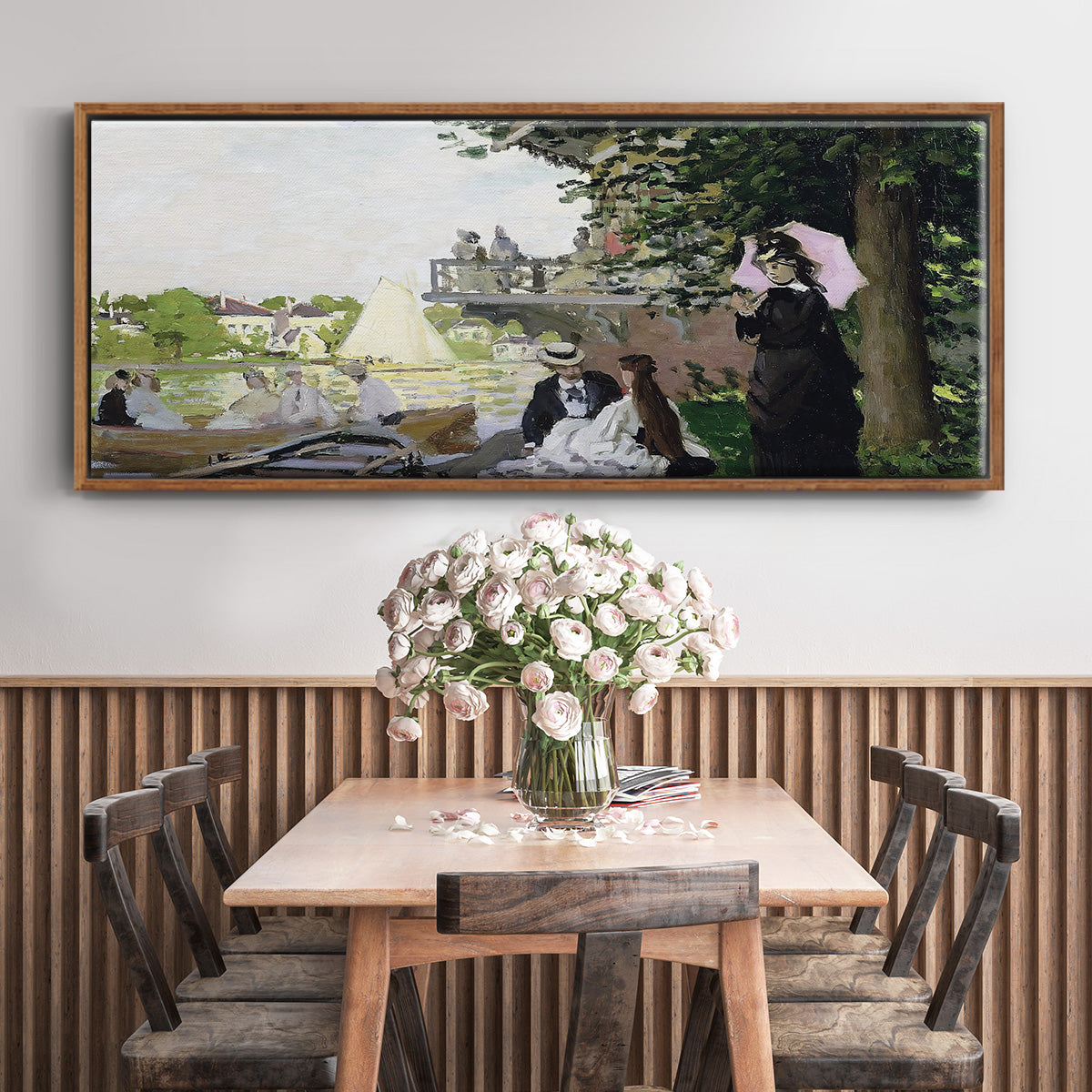 Garden House on the Zaan, Zaandam, 1871 - Floater Framed Canvas Print