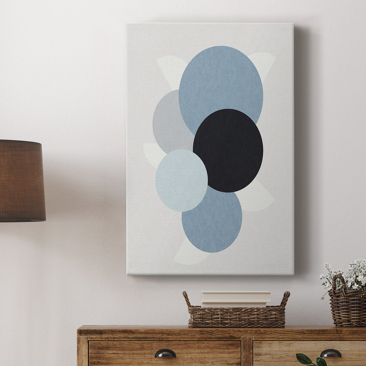 Shapely Blues II - Canvas Art Print