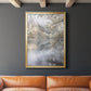 Misty Lake - Modern Framed Canvas Print