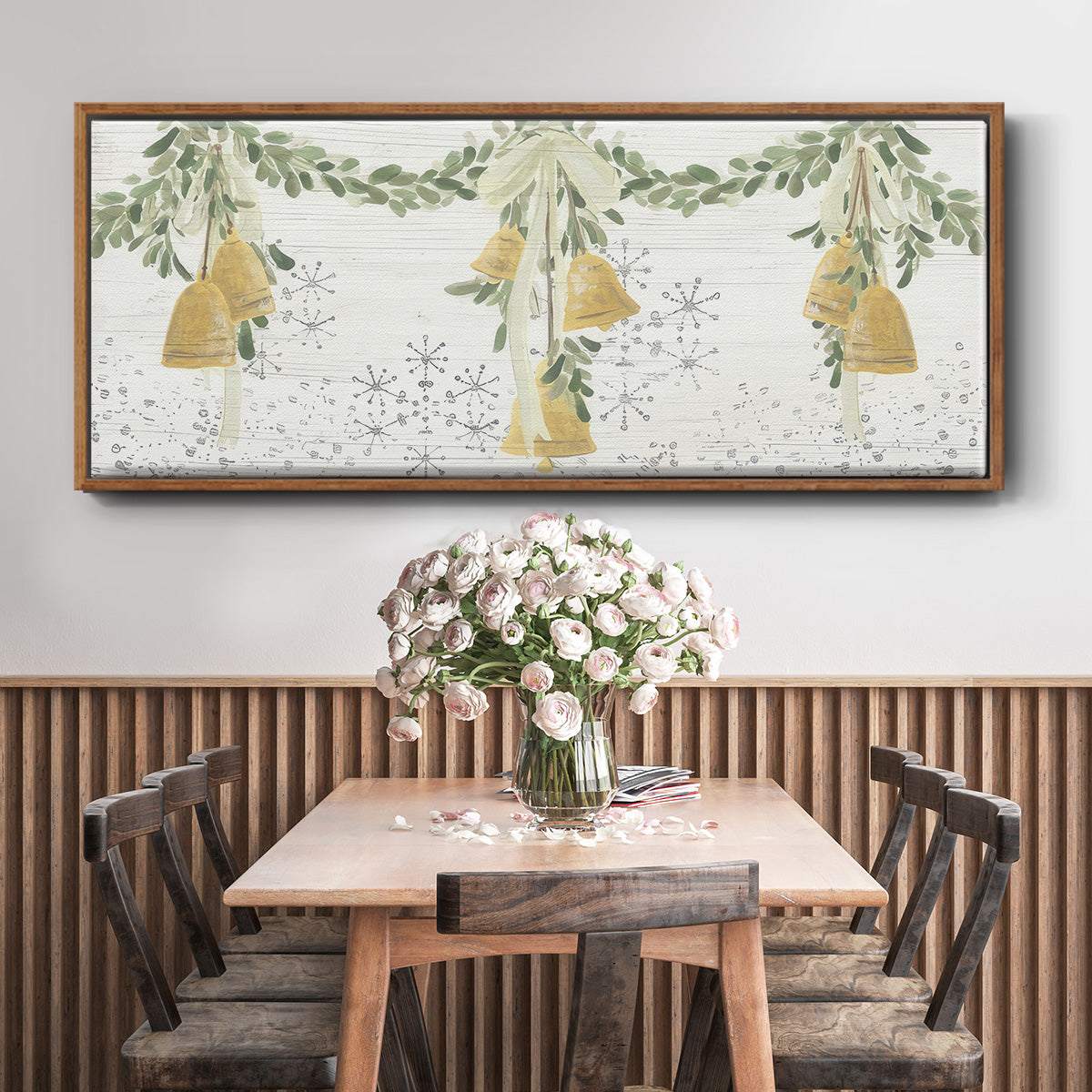 Holiday Bells - Floater Framed Canvas Print