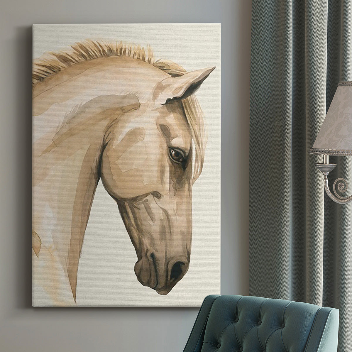 Golden Palomino I Premium Gallery Wrapped Canvas - Ready to Hang