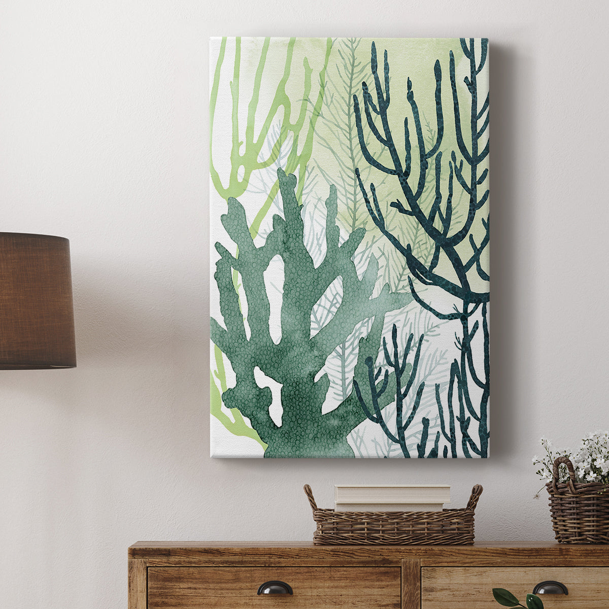 Textured Coral I - Canvas Art Print
