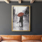 Caught in the Rain - Modern Framed Canvas Print