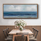 Cloudy Ocean Waves Horizon - Floater Framed Canvas Print