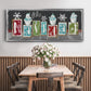 Navidad Blocks - Floater Framed Canvas Print