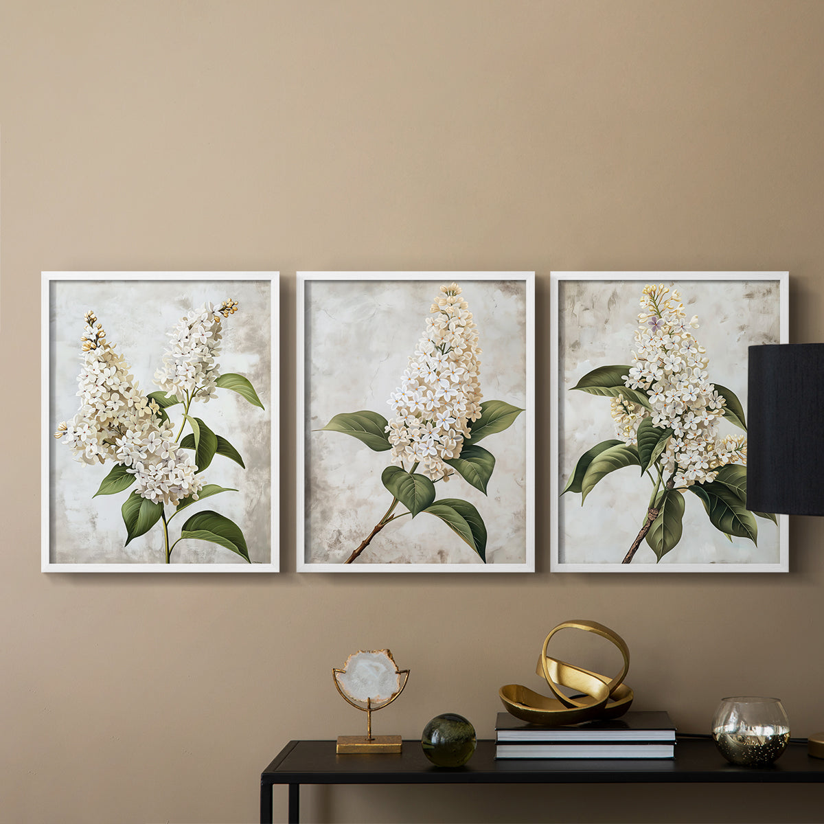 Floral Study Series LXXXVII - Restickable Framed Art Set