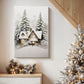 Cottage of Frostlit Whisper - Canvas Art Print