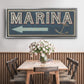 Shoreline Signs II - Floater Framed Canvas Print
