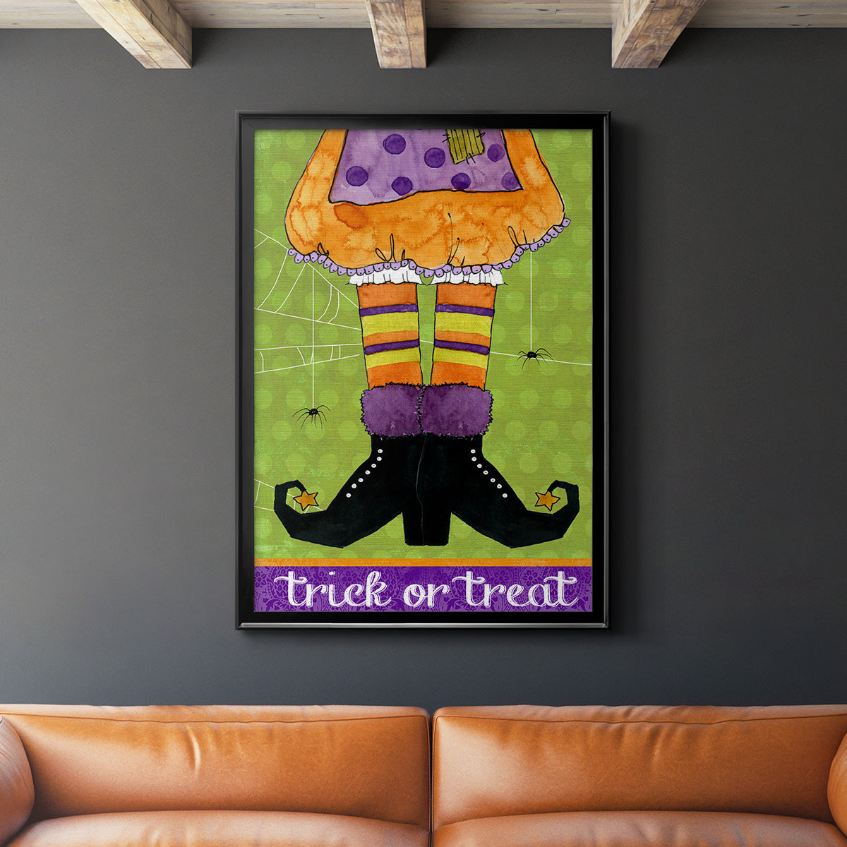 Trick or Treat - Modern Framed Canvas Print
