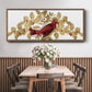 Red Bird Christmas Collection D - Floater Framed Canvas Print