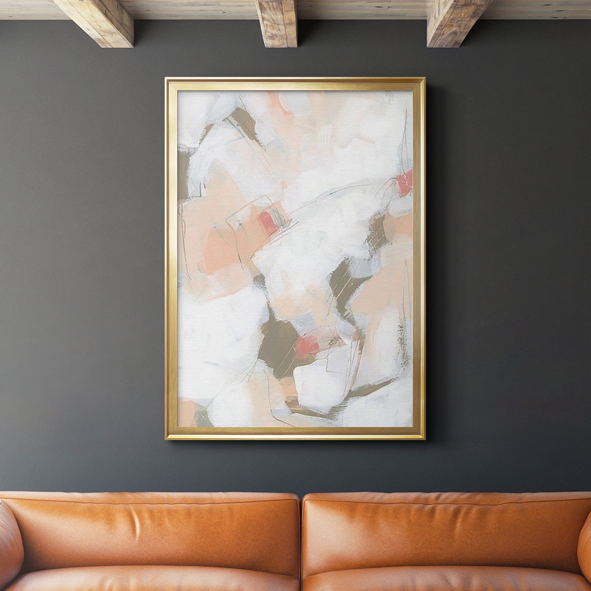 Sand Story II - Modern Framed Canvas Print