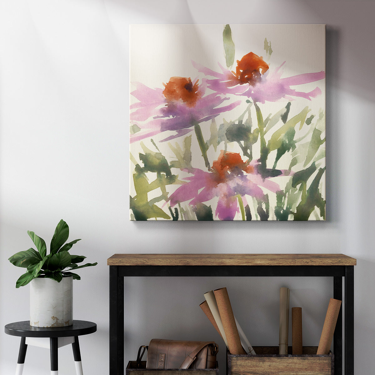 Daisy Garden Views I - Canvas Art Print