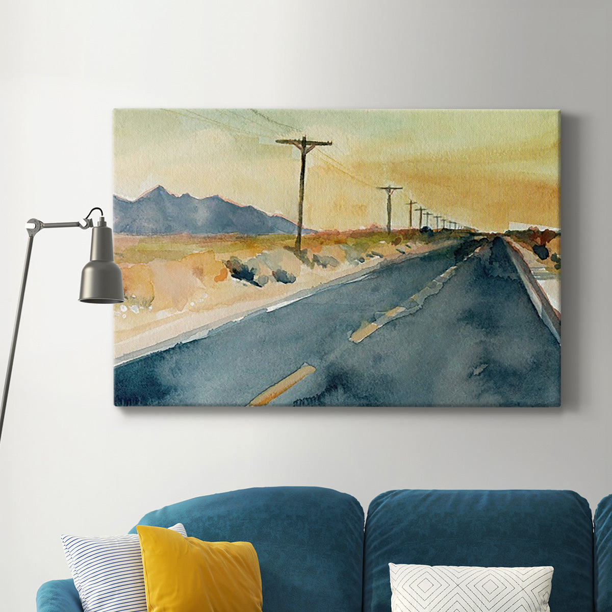 Deserted Highway II Premium Gallery Wrapped Canvas - Ready to Hang