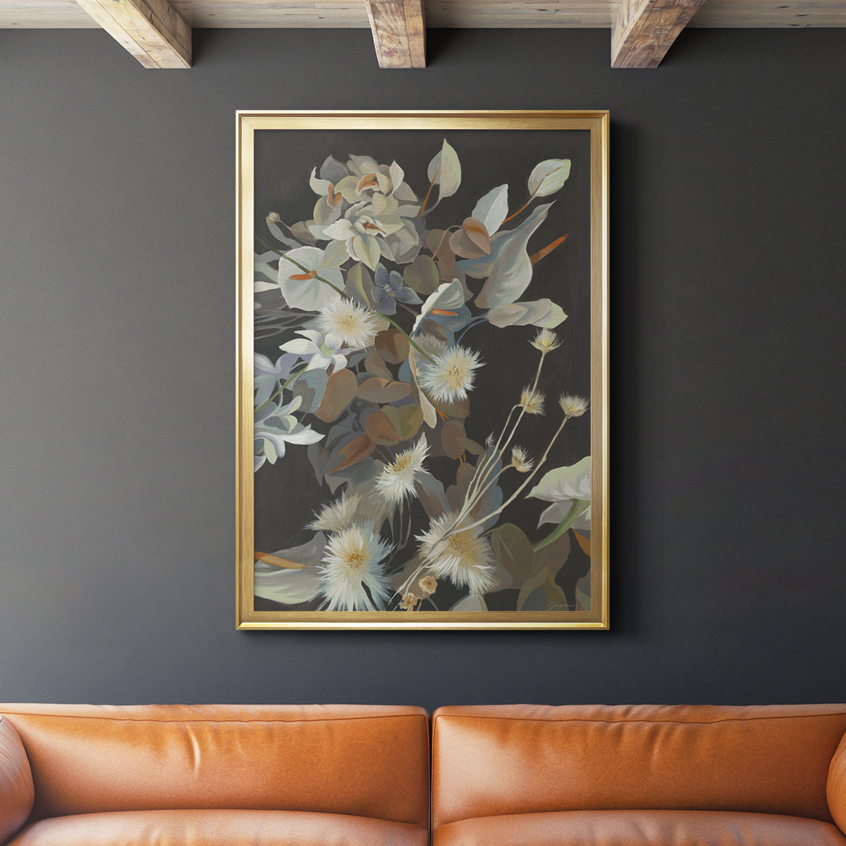 Turn a New Leaf - Modern Framed Canvas Print