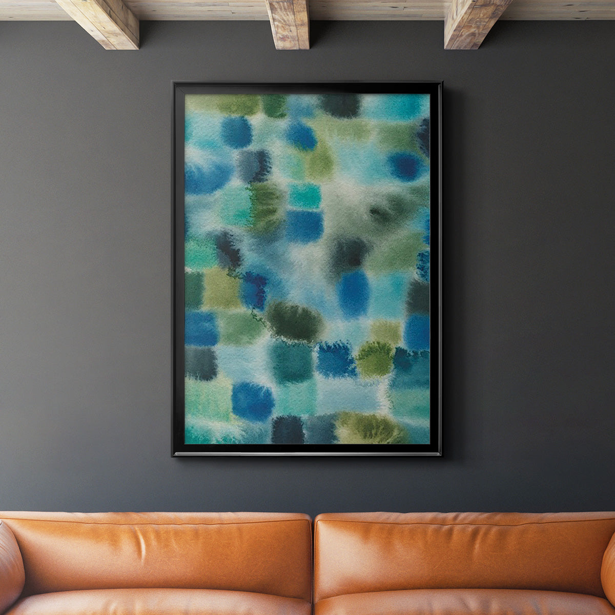 Earthy Plexus I - Modern Framed Canvas Print