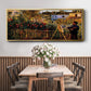 Monet Painting in His Garden in Argenteuil - Floater Framed Canvas Print