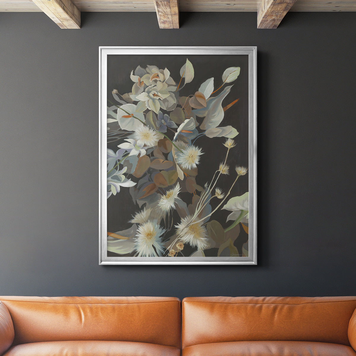 Turn a New Leaf - Modern Framed Canvas Print