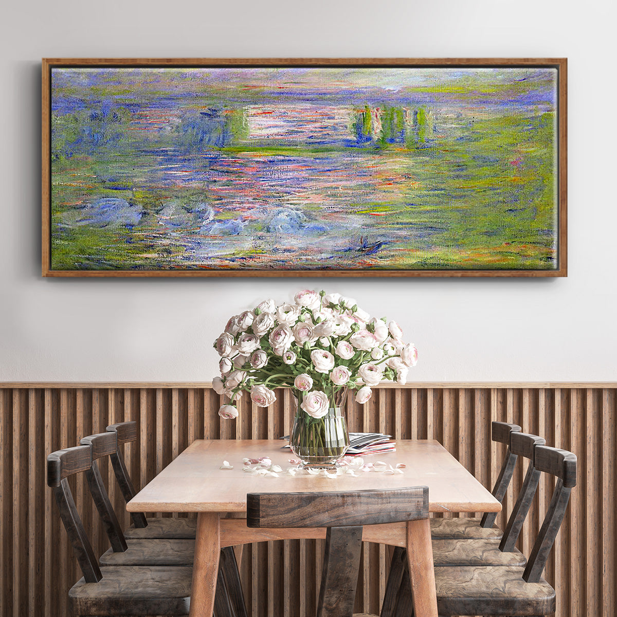 Charing Cross Bridge - Floater Framed Canvas Print