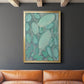 Blue Orbs II - Modern Framed Canvas Print