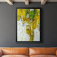 Golden Foliage I - Modern Framed Canvas Print