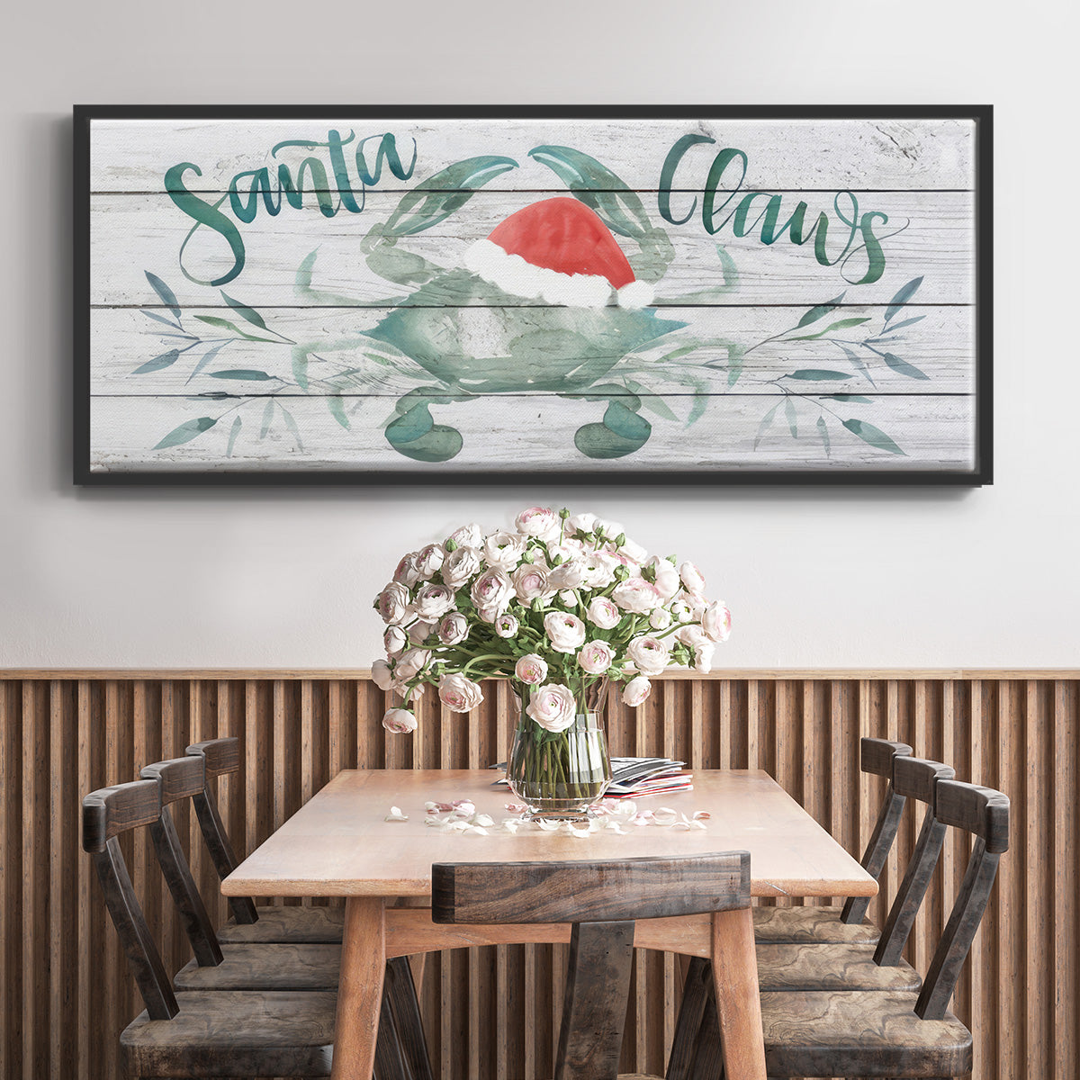 Tis the Seasun Collection D - Floater Framed Canvas Print
