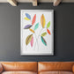 Color Pop Leaves IV - Modern Framed Canvas Print