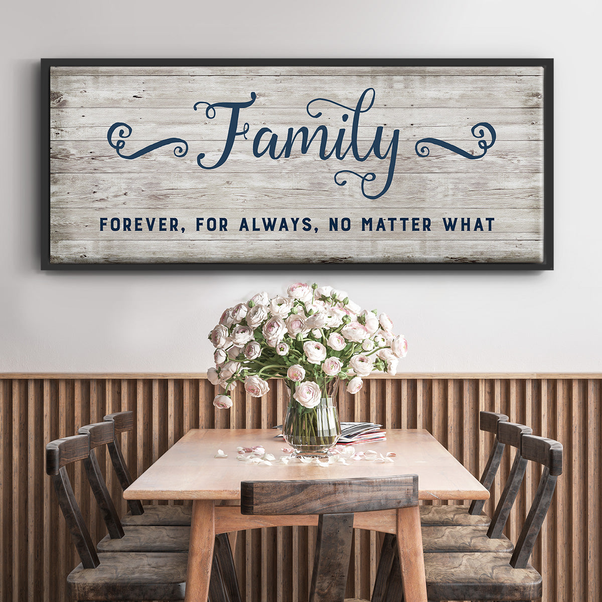 Family Forever - Floater Framed Canvas Print