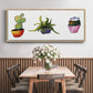 Vibing Succulents I - Floater Framed Canvas Print