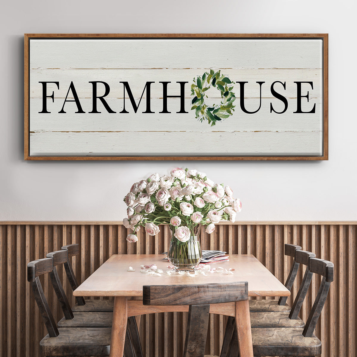Farmhouse - Floater Framed Canvas Print