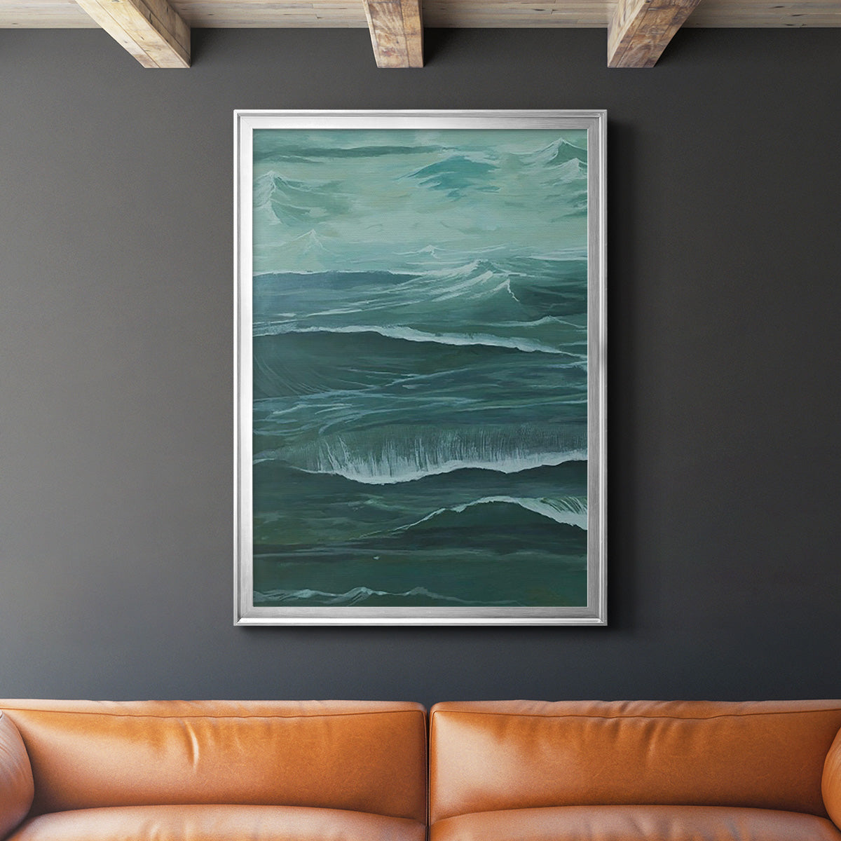 Sandbar Break II - Modern Framed Canvas Print