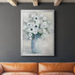 White Anemone Bouquet - Modern Framed Canvas Print