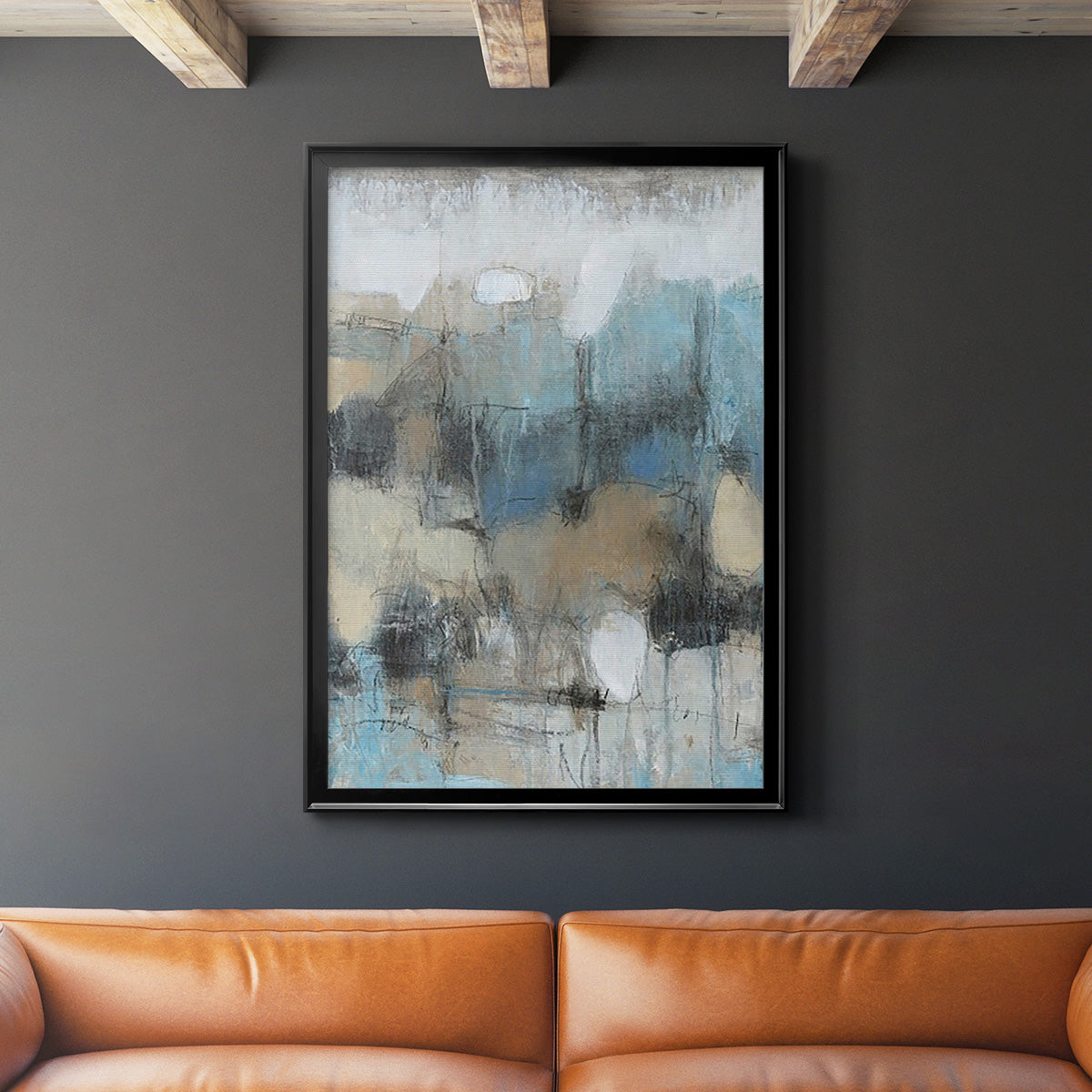 In the Moment II - Modern Framed Canvas Print